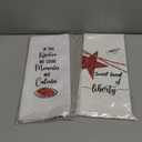 2 x Funny Kitchen Towels, in This Kitchen We Count Memories Not Calories, Waffle Hand Towel Christmas Housewarming Birthday Gifts, Fun Decorative Tea Towel for Women Friends, (Assorted Towel)