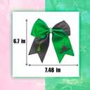 2Pcs Green & Pink Hair Bows  Witch Hair Accessories, Witch Merch Gifts for Women, Inspired Clips for Musical Fans & Costume Parties (Green)