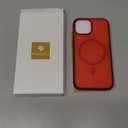 Miracase Magnetic for iPhone 15 Case (Compatible with MagSafe)with 2X Screen Protectors Military-Grade Protection, Anti-Fingerprint Translucent Matte Phone Cover for iPhone 15 6.1 inch, Red