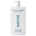 Native Sulfate Free Body Wash Contains Naturally Derived Ingredients | for Women & Men| Sea Salt & Cedar, 36 oz