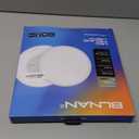 BLNAN Dimmable LED Flush Mount Ceiling Light Fixture with Remote Control, 12Inch 24W 3000K-6500K Light Color Adjustable, Modern Ultra-Thin Ceiling Lamp for Bedroom Kitchen, Wired (White)