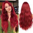 Flady 28 inch Straight HD Lace Front Wigs Human Hair Pre Plucked 180 Density 13x4 Glueless Bone Straight Human Hair Wigs For Black Women Transparent Lace Frontal Wig With Baby Hair Red