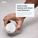 Moen Flo Smart Water Monitor and Automatic Shutoff Sensor, Wi-Fi Connected Water Leak Detector for 1-1/4-Inch Diameter Pipe, 900-002