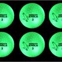 Night Eagle CV LED Golf Balls - Light Activated - No Timer - 6 Pack (Green)