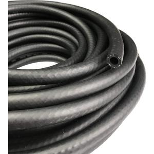 Fuel Line 1" ID NBR Hose Push on Hose 1.4" OD Engine Liner Compatible with Fuel System, Methanol, Oils, Lubricants and Coolant, 300 PSI 5 feet (Black)