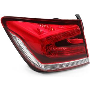 Outer Tail Light Assembly Left Side Compatible with Civic 4-Door Sedan 2013 2014 2015 Taillight Rear Lamp Driver HO2804102 33550TR0A51