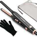 SAOSA Pencil Flat Iron, 3/10" Small Flat Irons for Short Hair, Pixie Cut and Bangs, Mini Hair Straightener for Edges, Tiny Hair Straightener Dual Voltage with Adjustable Temperature, Auto Shut Off