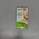 Nad's Facial Wax Strips - Hypoallergenic All Skin Types - Facial Hair Removal For Women - At Home Waxing Kit with 20 Face Wax Strips + 4 Calming Oil Wipes + Skin Protection Powder