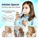 Soft Silicone Inhaler Spacer for Kids - Fun and Colorful Design,Kids-Yellow