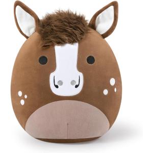 PEACH CAT Original Quarter Horse Stuffed Animal 12" Cute Horse Plush Soft Plushies Toys Gifts for Kids Adults Brown
