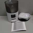 IMIPAW Automatic Cat Feeders, 3L Timed Cat Dry Food Dispenser with Desiccant Bags, Dual Power Supply, Programmable Portion Size, 6 Meals, 20 Portions Per Day, Auto Pet Feeder for Cats and Small Dogs (White)