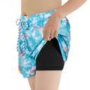 Century Star Boys Swim Trunks with Boxer Brief Liner Boys Swimwear Quick Dry Bathing Suit Toddler Swim Trunks Infused Flamingo 5-6 Years
