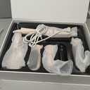 7 in 1 Automatic Curling Iron Interchangeable Barrels -0.5",1", 1.25", 1.5" Curling Wand, Hair Crimper & Straightening Brush,& Rotating Curler, 300M Negative Ions & Dual Voltage, Home & Travel