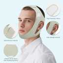 Anti Snore Chin Strap, Snore Stopper with Adjustable Velcro Chin Strap for Sleeping Comfortable Stop Snoring Solution Anti Snoring Devices Breathable and Reusable （Two Couple Outfits） (M)