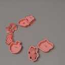 Animal Cookie Cutters With Plunger Stamps Set,8 Piece 3D Animal Embossing Cutters For Biscuit Fondant Cheese Baking Molds