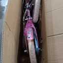 JOYSTAR 16 Inch Kids Bike Little Daisy Girls Bike with Training Wheels Doll Bike Seat Basket & Streamers Princess Kids Bicycle for Girls Toddler Bikes 4-7 Years Pink