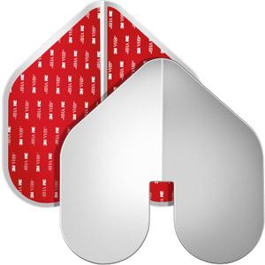 DECOHS 2 Pcs Bow Guard for Boats- Stainless Steel Boat Bow Protector Notched- Bow Keel Guard with Adhesive for Protection Boats Ships from Wear and Scratches