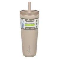 REDUCE Halo 32 oz Stainless Steel Vacuum Insulated Tumbler - Spill Proof Travel Mug with Flip Handle Lid - Keeps Drinks Cold for 32 Hrs - Dishwasher Safe - Cupholder Friendly