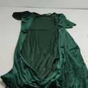 CYiNu Women's Wrap Velvet Maxi Dress V Neck Bell Sleeve Split Elegant Cocktail Party Dress XL