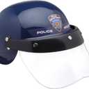 Dress Up America Police Helmet with Visor - Costume Police Hat for Kids - Cop Accessory Hat