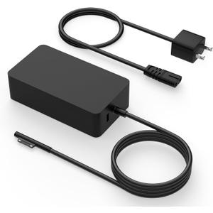 Replacement for Surface Pro Charger 65w, Compatible with Microsoft Surface Pro Go Book Windows Surface Laptop Power Adapter