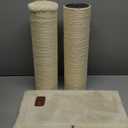 34inch Cat Scratching Post with Natural Sisal Rope 4.3Inch Large Diameter Scratcher Post Tree for Indoor Cats Beige