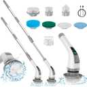 Pancellent Electric Spin Scrubber,2025 Upgrade 7 in 1 Electric Cleaning Brush,360RPM Powerful Cleaning,1.5H Bathroom Scrubber Dual Speed with Extension Arm for Kitchen,Car,Tile,Wall,Floor,Shower