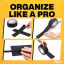 Gaffers Tape Heavy Duty, Easy to Rip, Residue-Free Professional Grade Floor Tape for Electrical Cords, Matte Finish Non Reflective, Weather Resistant (1, Black, 2" x 30 Yards)