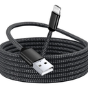 1 Black 1 Green 10In Braided Lighting Charger & Sync Cable