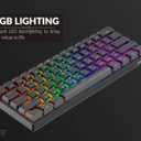 Geeky GK61 SE 60% | Mechanical Gaming Keyboard | 61 Keys Multi Color RGB LED Backlit for PC/Mac Gamer | ANSI US American Layout (Black, Mechanical Speed Yellow)