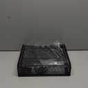 Safco Coffee and Sugar Organizer 3274BL Hospitality Tray, Home, Office, & Hotel, 1 Drawer, Black, 12"W x 11"D x 3 "H