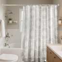Silver Shower Curtain Rod 26110 Inch, Adjustable Spring Tension Curtain Rod No Drill, Stainless Steel Shower Rod Easy Install, Rustproof Tension Rod for Windows Bathroom Closet Kitchen Room Divider