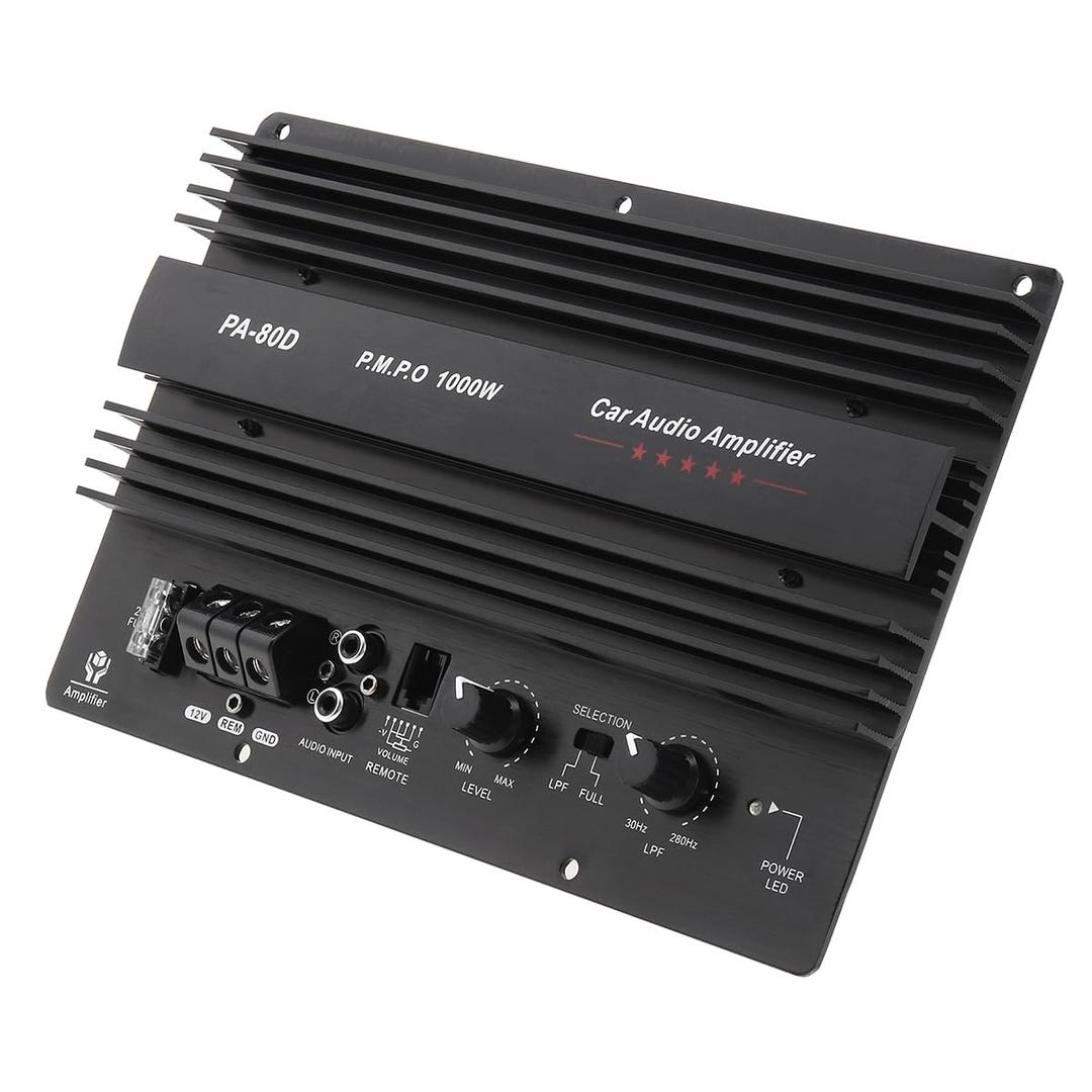 Car Amp Board, Car Audio Amplifier Board, 1000W High Power Amplifier Amp Board, Powerful Bass Subwoofer Board 12V