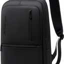 Work Backpack for Men, Expandable Backpack with USB C Charging Port, Water Resistant 15.6 Inch Laptop Backpack, Black