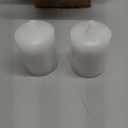 Super Z Outlet Unscented Pillar Candles for Weddings, Home Decoration, Relaxation, Spa, Smokeless Cotton Wick (6, White, 2"x3")