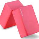 Fitvids Set of 2 High Density Yoga Blocks, 9"x6"x4" Each, Pair, Multiple Colors