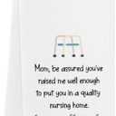 2 Pcs Funny Towels Gifts for Mom Gifts Towels for Kitchen Bathroom 14×23 Inches