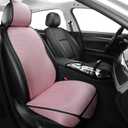 Auto Newer Car Seat Cover,Breathable Front Car Seat Cushion,Comfortable Car Seat Protector,Anti-Slip and Full Wrap Driver Car Seat Protector with Storage Pocket,Universal All Seasons(Black,1PCS)