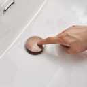 Homevacious 1 5/8" Bathroom Faucet Vessel Vanity Sink Pop Up Drain Assembly Stopper Without Overflow Copper Push & Seal
