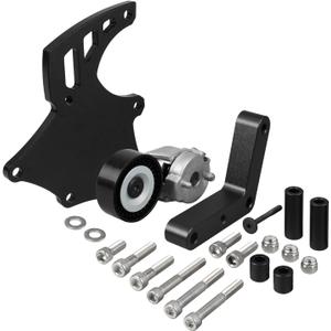 Bevinsee LS Truck Sanden 508 AC Compressor Bracket with Tensioner Kit Compatible with Chevy 4.8L 5.3L 6.0L 6.2L SUV Truck Engine