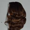 Starmo Brown Highlights Short Wavy Bob Glueless Synthetic Fiber Lace Front Wigs for Women Pre Cut for Beginners Natural Hairline 14 Inch