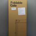 27.5 Inch Tall Step Over Foldable Baby Gates for Doorways 27.5"-55" Wide 2 Panel Expandable Dog Gates for The House Adjustable Mesh Pet Gate Indoor Baby Gate for Dog Indoor Child Gate for Doorway