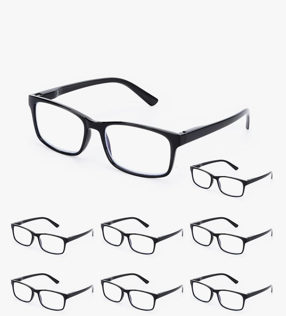 Reading Glasses, 5 Pack Reading Glasses Blue Light Blocking for Men Women,Anti Eyestrain/Dryness/UV Lightweight Readers