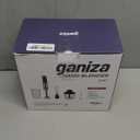 Ganiza Immersion Blender 5 in 1 Hand Blender Max 1000W Heavy Duty Motor, 16 Speed Mode Handheld Blender Stainless Steel Blade With 800ml Mixing Beaker, 600ml Chopper, Whisk and Milk Frother