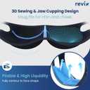 REVIX Wisdom Teeth Ice Pack Head Wrap with 3D Sewing Jaw Ice Pack for Face Oral Surgery Pain Relief for TMJ, Tooth Extraction & Teeth Removed, Extra Snug Fit with 4 Hot Cold Gel Packs Reusable, Black
