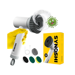 Electric Spin Scrubber, Power Cleaning Brush with 3 Heads, Cordless Waterproof Shower Scrubber with Dual Speed, Perfect for Cleaning Bathroom, Tile, Cars, Floor. Electric Scrub Brush for tub