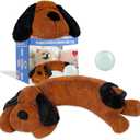 WEOK Puppy Heartbeat Toy for Separation Anxiety Relief, Heartbeat Stuffed Animal Anxiety Calming Behavioral Aid Plush Toy for Dogs Cats Pets