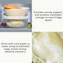 Reusable Bowl Covers for Bread Proofing(2-Pack)  Double-Layer Linen & Food-Grade TPU Liner  Elastic Cloth Cover for Sourdough, Dough Proofing, Fermentation, Food Storage (Almond & Gray)