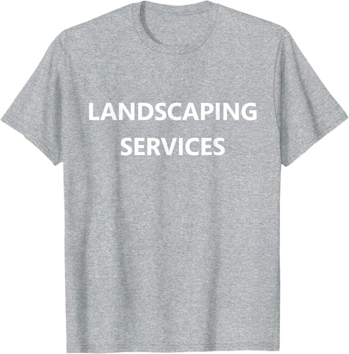 Landscaping Landscaper Job Staff Team Crew Worker Uniform Long Sleeve T-Shirt Grey L