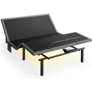 Marsail Adjustable Bed Frame Full Electric Base, Head & Foot Incline | Remote&Zero Gravity Position Bed,Adjustable Bed Base LED Light, USB Charging Station, Easy Assembly